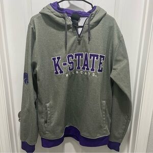 K-State Wildcats Gray and Purple Hoodie